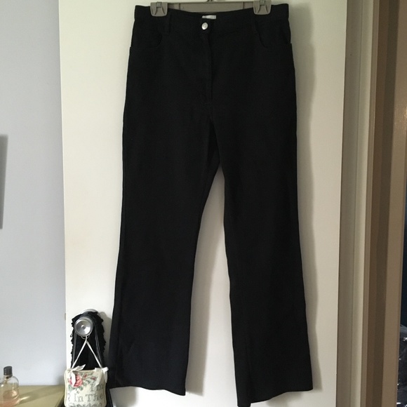 WILFRED FREE Black TWOSTEP High Rise Flared Pant 10 - Picture 3 of 7